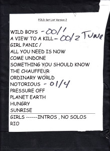 FOLD SETLIST-LR